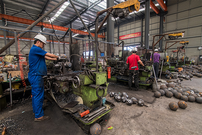 禹州网架配件车间